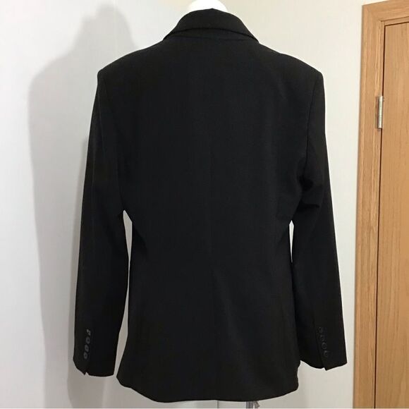 Norma Kamali Black One Button Blazer Size 18 - Picture 14 of 14